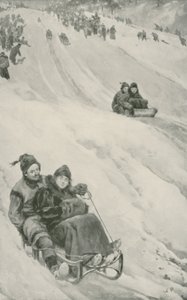 Una pista de tobogán en Canadá de Walter Stanley Paget