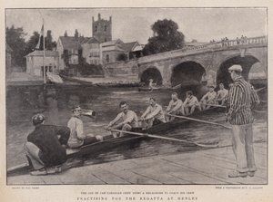 Practicando para la regata en Henley