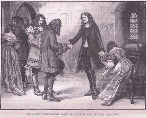 Sir Henry Vane despidiéndose de su esposa y amigos de Walter Stanley Paget
