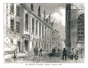 La escuela de los sastres mercantes, Suffolk Lane, 1878