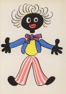 Figuras de libros infantiles: Golliwog (litografía en color) de Walter Trier