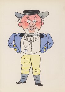 Figuras de libros infantiles: Mr Pickwick (litografía en color) de Walter Trier