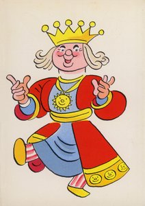 Figuras de libros infantiles: Old King Cole (litografía en color)