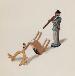Juguete antiguo pintado por Walter Trier (litografía en color) de Walter Trier