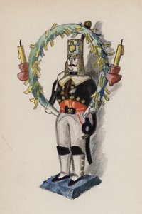 Juguete antiguo pintado por Walter Trier (litografía en color) de Walter Trier