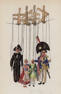 Juguete antiguo pintado por Walter Trier (litografía en color) de Walter Trier