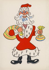 Uno de los locos de Walter Trier (litografía en color) de Walter Trier