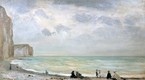 La playa de Dover (óleo sobre tabla) de Walter Westley Russell