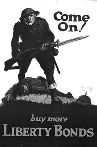 ¡Vamos! Compra más bonos de libertad, cartel de la Primera Guerra Mundial
