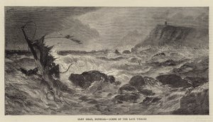 Cabeza de Glen, Donegal, escena de los recientes naufragios