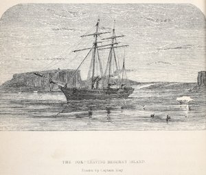El zorro dejando la isla Beachey, 1859 de Walter William May