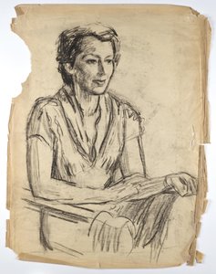 Retrato de Frauke Lauterbach de Walther Gamerith