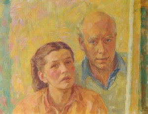 Doble retrato de Walter y Grete Gamerith de Walther Gamerith