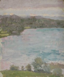 paisaje en el lago de Walther Gamerith