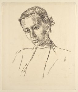 Retrato de una niña de Walther Gamerith