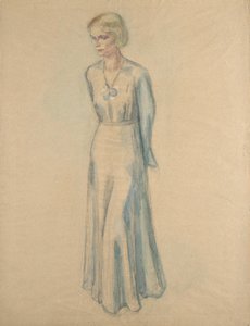 Retrato de niña, de cuerpo entero