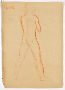 Desnudo supino masculino de Walther Gamerith