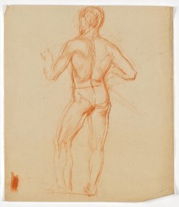 Desnudo supino masculino de Walther Gamerith