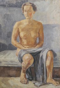 Desnudo femenino sentado de Walther Gamerith