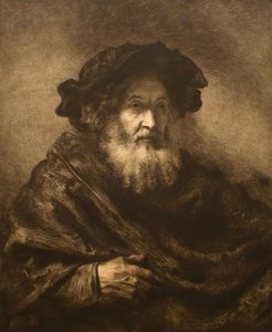 Sin título: Viejo al estilo de Rembrandt de Waltner