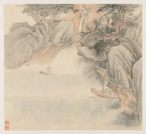 Album of Landscapes: Leaf 4 de Wang Gai