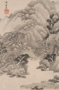 Paisaje al estilo de varios viejos maestros: paisaje según Fan Kuan (990