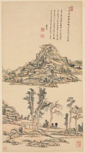 Paisaje en el estilo de color de Ni Zan