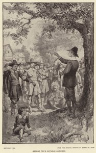 La notable audiencia de George Fox de Warren B. Davis