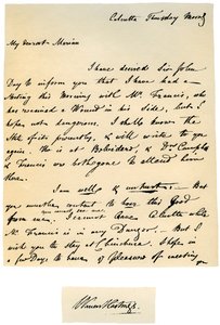 Carta de Warren Hastings, Gobernador General de Bengala a su esposa, 17 de agosto de 1780