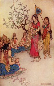 Damatanti Eligiendo un Esposo, ilustración de 