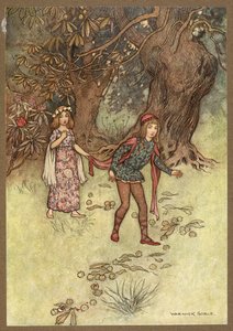 Nennillo y Nennella en el bosque, de Nennillo y Nennella. de Warwick Goble