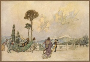 Los Castillos en el Aire, de El Dragón. de Warwick Goble