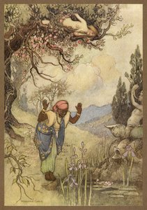 El esclavo en el pozo, de Los tres citrones. de Warwick Goble