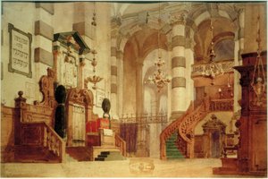 Vista interior de la catedral de Vasilij Dmitrievich Polenov