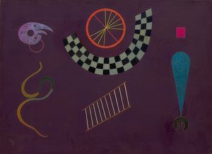 Cinta con cuadrados (Ruban aux carrés) de Wassily Kandinsky