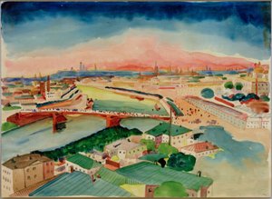 Vista de Moscú de Wassily Kandinsky
