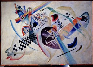 ""Composición N. 224. Sobre el blanco"" Pintura de Vassily Kandinsky (o Wassily Kandinsky o Kandinskyj