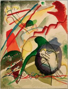 Diseño para cuadro con borde blanco de Wassily Kandinsky