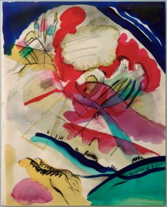 Diseño para imagen con líneas blancas de Wassily Kandinsky
