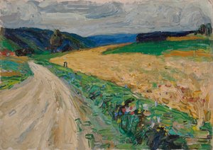 Kallmünz - estudio de la naturaleza en el vagón correo amarillo de Wassily Kandinsky