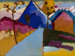 Kochel, Calle Recta, 1909 de Wassily Kandinsky
