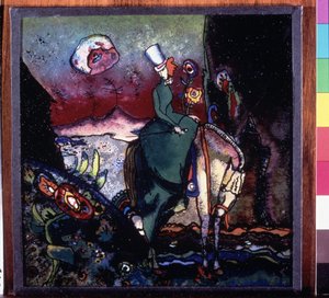 ""El Amazonas"" Pintura en madera de Vassily Kandinsky (o Wassily Kandinski o Kandinskij