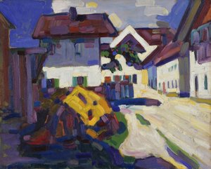 Murnau - grupo de casas de Wassily Kandinsky