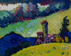 Murnau - Estudio para "Paisaje con torre"