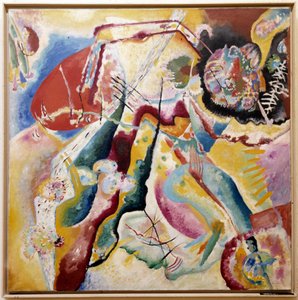 Pintura con punto rojo, 1914 de Wassily Kandinsky
