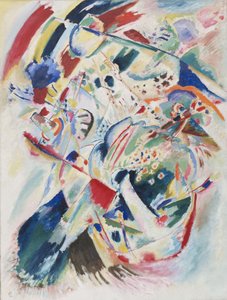 Panel para Edwin R Campbell N 4, pintura de Vassily Kandinsky (o Wassily Kandinski o Kandinskij) de Wassily Kandinsky