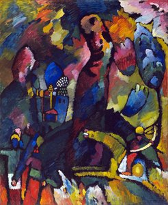 ""Cuadro con arquero"" Pintura de Vassily Kandinsky (o Wassily Kandinski o Kandinskij de Wassily Kandinsky