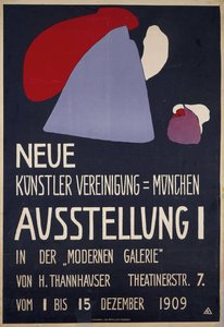 Póster para la 1ª Exposición de la Neue Künstlervereinigung München, 1909
