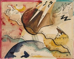 Paisaje lluvioso de Wassily Kandinsky