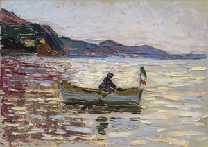 Rapallo. Barco en el mar, 1906 de Wassily Kandinsky